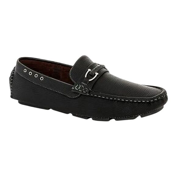 Franco Vanucci Men\'s Versatile Styles Faux Leather Black Driving Shoes Size 11.5